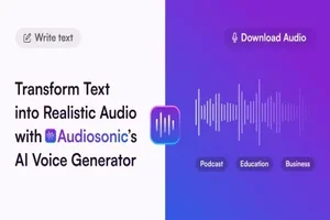 تساعد Audiosonic الأشخاص ذوي الإعاقة البصرية في الوصول إلى المعلومات والاستماع الى المحتوى من خلال تحويل النص إلى كلمات مسموعة