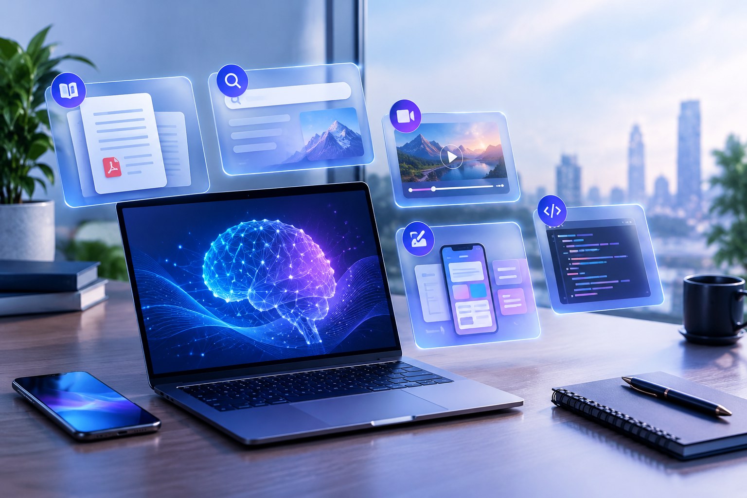 رسم توضيحي لأهم 12 أداة ذكاء اصطناعي من Google في 2026 للدراسة والبحث والتصميم والفيديو والبرمجة