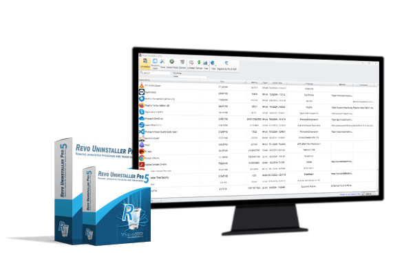 صورة رسمية لواجهة برنامج Revo Uninstaller Free لإزالة البرامج وبقاياها على Windows