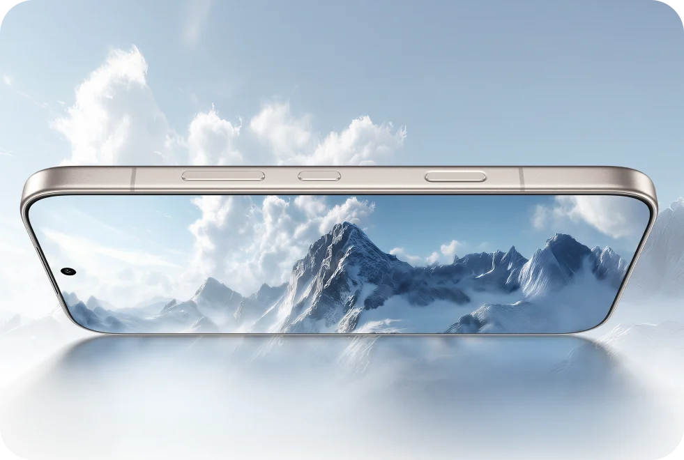صورة رسمية توضح شاشة Honor 600 والحواف المحيطة بها